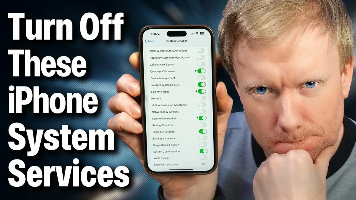 payetteforward's tweet photo. Just uploaded a NEW video about EVERY iPhone system service you should TURN OFF. Watch it here. ⤵️
https://t.co/CvRTMkTrPV
#apple #iOS17 #iphone #imessage https://t.co/etll443Mwi