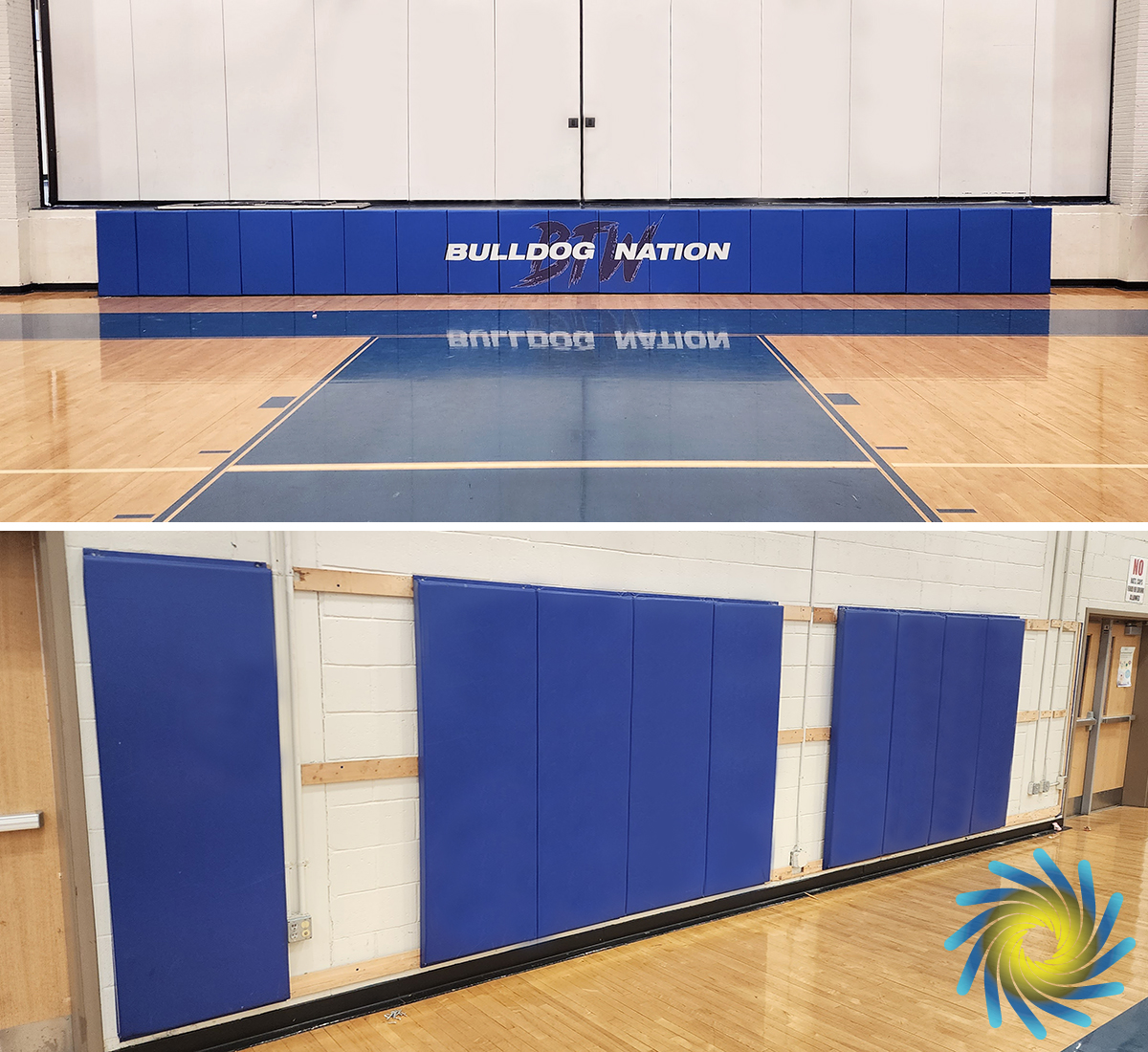 WindscreenFctry's tweet image. #Wallpadding is an important safety measure, offering protection against injuries. Additionally, #sportsbranding on these paddings strengthens a teams visual identity. To get vinyl-covered wall padding for your facility, call The Windscreen Factory at (888) 619-2228 today.