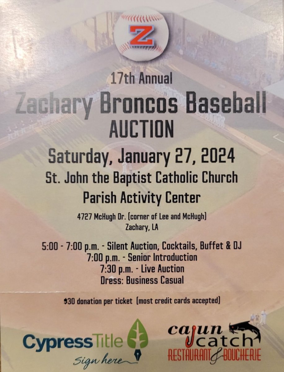 _ZHSBaseball's tweet photo. 🚨🚨🚨The Zachary Baseball Auction is 22 days away! Check out this Nolan Ryan Signed Cooperstown jersey that will be up for grabs the night of the auction. Thank you to Pitstop Zachary for donating this great item. https://t.co/6LCCeqKqT6