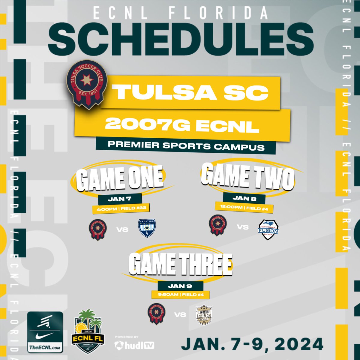 Tulsa Soccer Club (@tulsasc) on Twitter photo ๐ฎ๐ฌ๐ฌ๐ณ <a href="/ecnlgirls/">ECNL Girls</a> ๐๐น๐ผ๐ฟ๐ถ๐ฑ๐ฎ ๐ฆ๐ฐ๐ต๐ฒ๐ฑ๐๐น๐ฒ โ๏ธ๐ด
Swipe โฌ
๏ธ to view daily matches and times ๐
#TulsaSC ๐ฎ๐ฌ๐ฌ๐ณ <a href="/ecnlgirls/">ECNL Girls</a> ๐๐น๐ผ๐ฟ๐ถ๐ฑ๐ฎ ๐ฆ๐ฐ๐ต๐ฒ๐ฑ๐๐น๐ฒ โ๏ธ๐ด
Swipe โฌ
๏ธ to view daily matches and times ๐
#TulsaSC