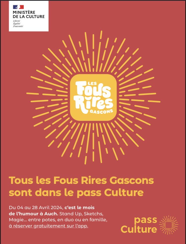 Du 4 au 28 avril 2024 #festival #auch #gers #occitanie #humour #pourtous