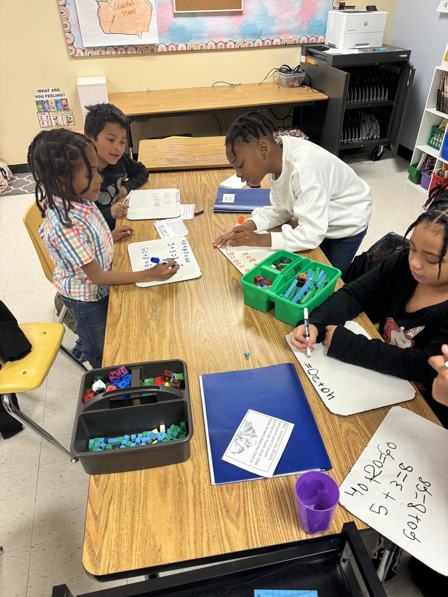 I love when students take over their groups as the “teacher”. Peer learning is so beneficial. I love seeing the little leaders starting to bloom. <a href="/DunwoodySprings/">DunwoodySpringsElem</a>