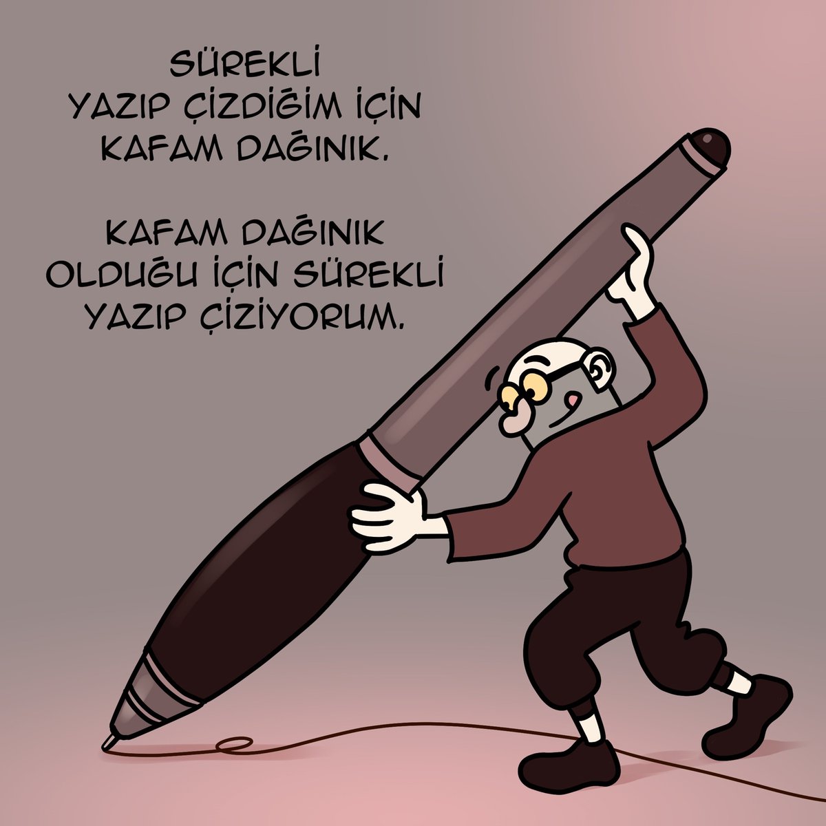 Yazmak, çizmek, kelle uçurmak