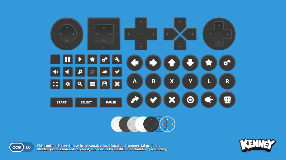 KenneyNL's tweet photo. "Onscreen Controls", a truly ancient pack of #gameassets I've released in 2014 has received a quality of life update. It fixes all issues with the vector files, and adds spritesheets!

💾 Download:
https://t.co/RnIgGhnbyz https://t.co/3wP3xqnRvs