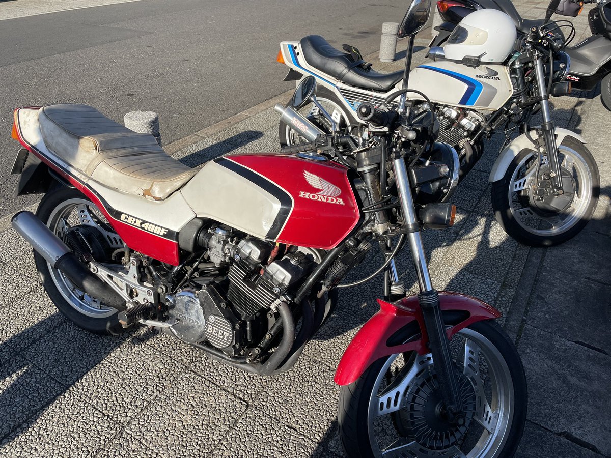 2024年初乗り😆💓

#あけましておめでとうございます 
#夫婦でCBX
#バイク女子