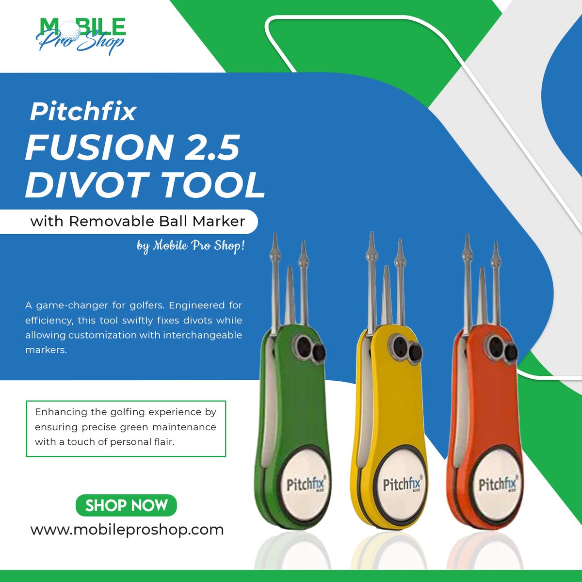 Pitchfix Fusion 2.5 Precision Divot Tool with Removable Ball Marker by Mobile Pro Shop!

#MobileProShop #PitchfixFusion #DivotTool #GolfAccessories #GolfEssentials #GreenMaintenance #GolfGear #BallMarker #CustomGolf #GolfStyle #GolfSwag #PrecisionTool