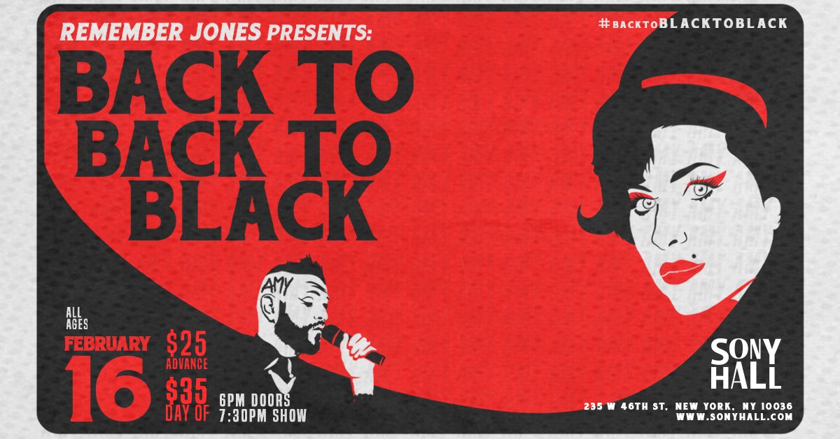 Sony Hall (@sonyhall) on Twitter photo Save the date! On February 16th, Sony Hall will be alive with the soulful melodies of Amy Winehouse. Don't miss the unforgettable 'Back to Black: Amy Winehouse Celebration' hosted by <a href="/remember_jones/">Remember Jones</a>. Get your tickets today!
bit.ly/SonyHallAmyWin… Save the date! On February 16th, Sony Hall will be alive with the soulful melodies of Amy Winehouse. Don't miss the unforgettable 'Back to Black: Amy Winehouse Celebration' hosted by <a href="/remember_jones/">Remember Jones</a>. Get your tickets today!
bit.ly/SonyHallAmyWin…