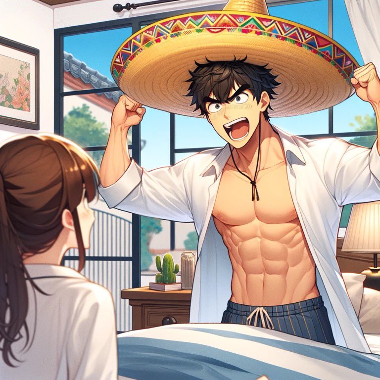 AmigosOnSol's tweet photo. amiga the sombrero stays ON during sex https://t.co/n8GlK68AIb