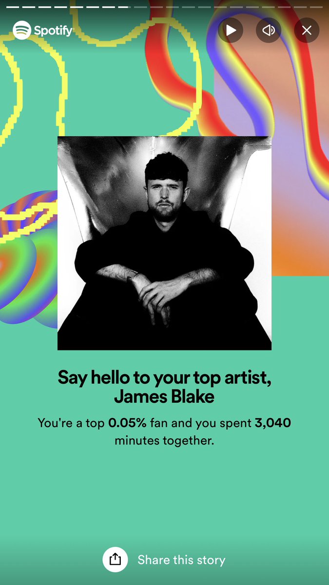 rachelcmcfadden's tweet photo. It’s been a good year. @jamesblake has been the tune in my ears. Top Artist for my 2023 listening.💞james https://t.co/5P4qjTKAYs