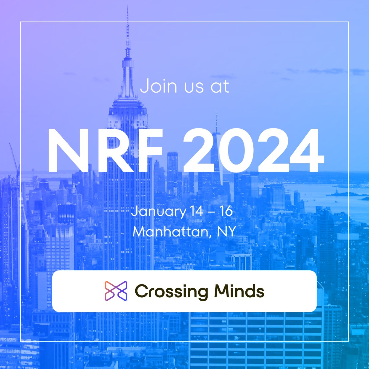 Will you be at #NRF 2024? 🗽 Drop us a line so we can get together and chat all things AI and ecommerce!