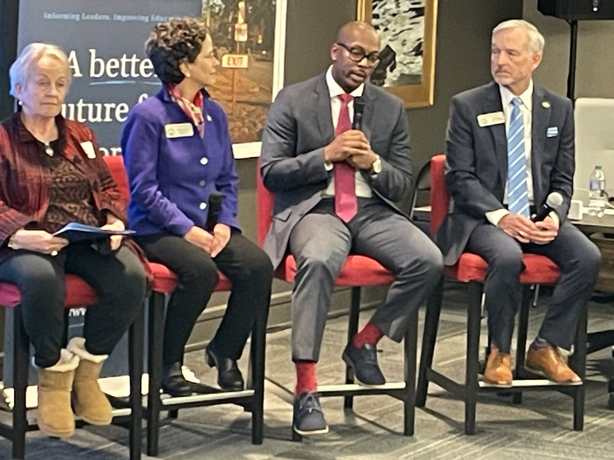 educationalan's tweet photo. State Rep. and House Ed committee chairman Chris Erwin of Georgia (on right in photo) says ‘opportunity weight’ funds to support students in poverty must be considered. ‘It’s a mountain worth climbing,’ he said. @SouthernEdFound @GAPartnership #gpee @AJC_Education https://t.co/31Buk5qd57