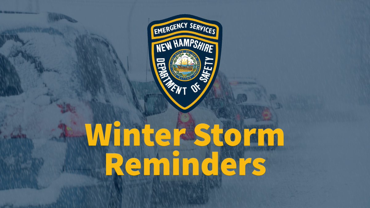 NewHampshire911's tweet photo. Widespread snowfall and slippery road conditions are expected throughout the day. DESC encourages you to stay home if you can, and if you must go out, clear all snow off your vehicle and #DontCrowdThePlows. We at #NH911 are here if you need us! #CallIfYouCanTextIfYouCant https://t.co/THOFZX2pLH