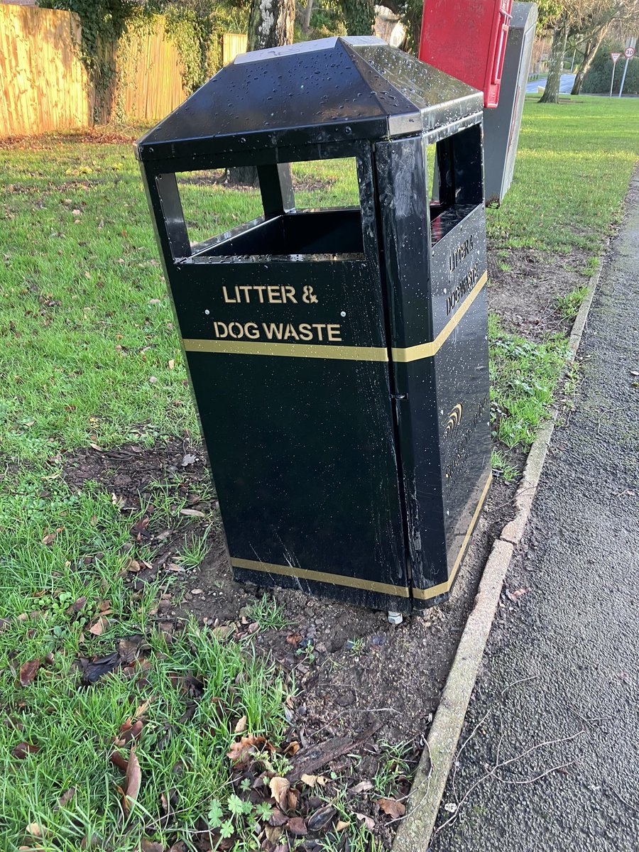 alexiahardy23's tweet photo. @stocktoncouncil you have replaced a waste bin on Yarm Spitalfields estate, however this bin is not secured to its foundation the nuts and bolts are visible the bin is not level and waiting to be knocked over. Woefully inadequate council tax D and you can’t maintain a waste bin https://t.co/3AzhTc3Sc0