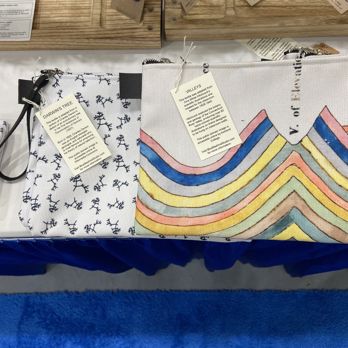 theBlueBeehive's tweet photo. Organize your field bag with 10” zippered canvas bags. All bags will be restocked at https://t.co/STJqmB1UHN - Darwin &amp; Valley bags still available #SICB2024
…..
Valley: designed by Orra Hitchcock between 1828-1840. Originally painted on canvas for classroom walls. https://t.co/ehFykedNQj