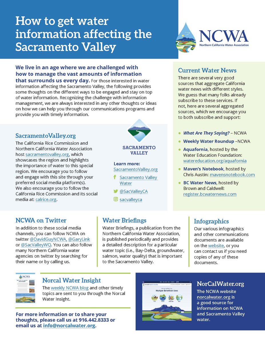 How to get water information affecting the #SacramentoValley