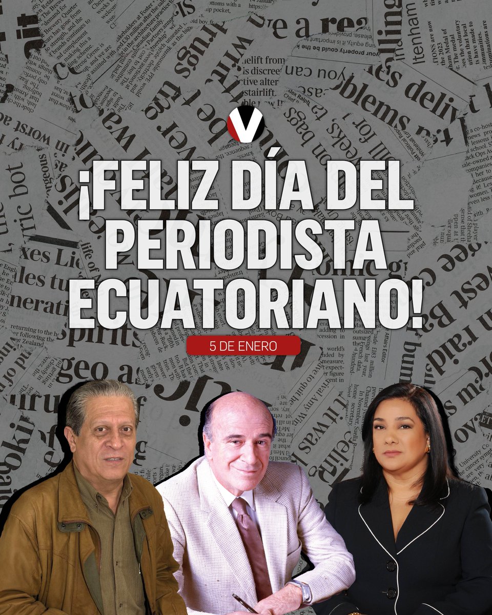 revistavistazo's tweet photo. En este #DíaDelPeriodistaEcuatoriano, que se conmemora cada 5 de enero, queremos recordar a tres grandes representantes de este oficio. 👩🏻💼📲📺📰🎤
#FernandoArtieda, #AlbertoBorges y #TaniaTinoco ejercieron el periodismo con dedicación, sensibilidad y profesionalismo en su paso por las salas de redacción de este país y en las pantallas de los ecuatorianos a través de @ecuavisanoticias. 📡🇪🇨
Su compromiso y calidez con la ciudadanía será siempre un referente en la historia de este país. 💪🏽