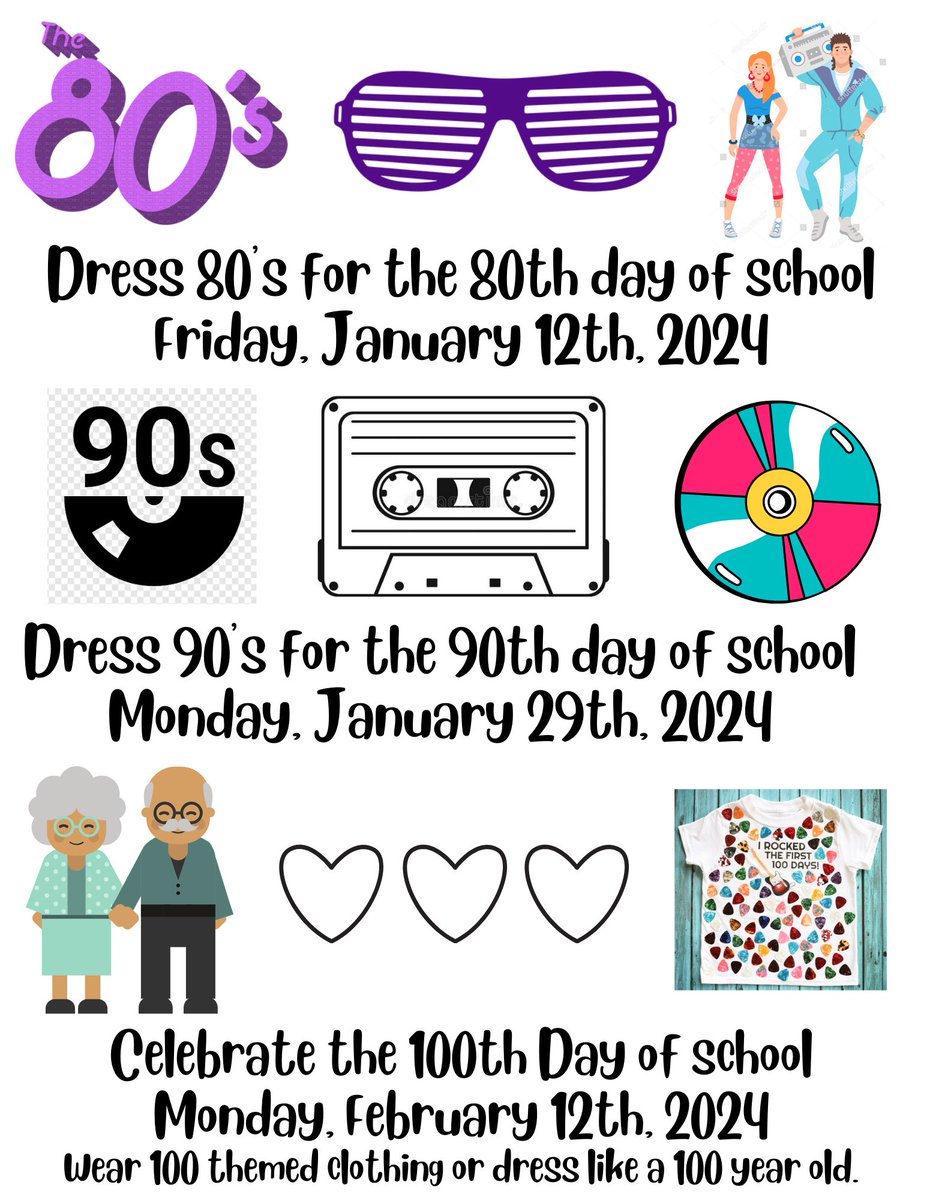 Can you believe we're almost at 80th and 100th day?  🧓  Deets below!