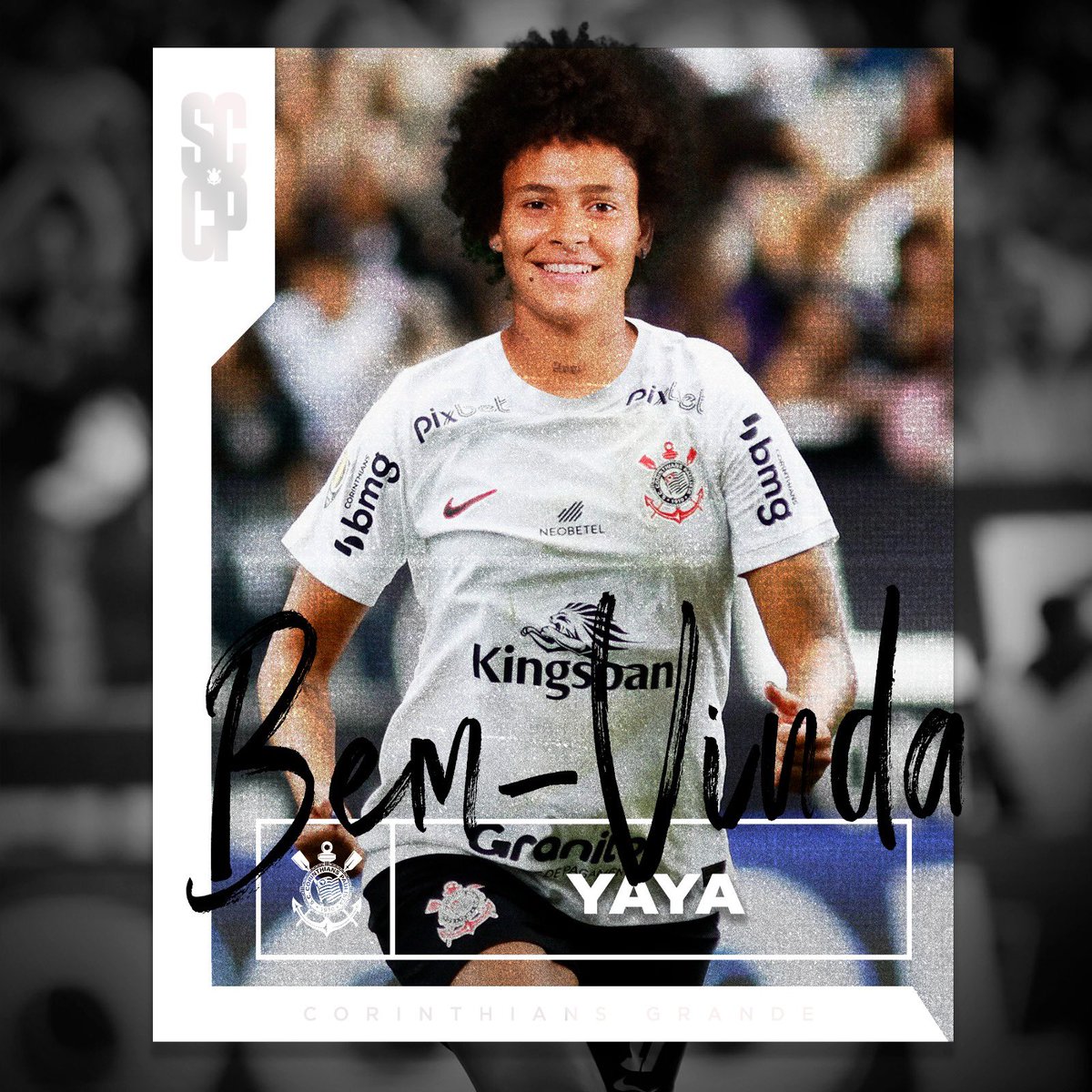 asbrabas's tweet photo. MAIS UMA BRABA CHEGANDO!

Destaque por onde passou, inclusive nas  Seleções Brasileiras de base, a meio-campista Yaya é o terceiro reforço do Corinthians para 2024.

Seja bem-vinda, Yaya!💜 https://t.co/SfeWK8KgEp
