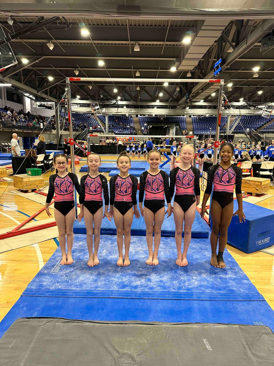 pinngym's tweet photo. The Level 3s competed this morning at the KC Classic and crushed it! We are so proud of the progress. Way to go girls!

#PinnGymLife #CompetitiveGymnastics https://t.co/Mbyr9dlD6n