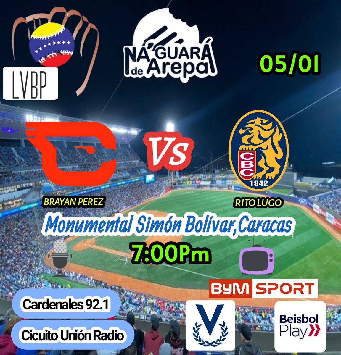 Germantamayo's tweet photo. ⚾🇻🇪 #LVBP 4ta Jornada del #RoundRobin con unos #Cardenales urgidos de su primera victoria enfrenta a #Leones y con viene de perder y fallar en los turnos con H.P.A 0/5 y 8 dejados en Bases,y #Bravos vs #Tiburones a ver quién continúa invicto en este #RoundRobinLVBP .. Éxitos ⚾ https://t.co/3fZJSx8rWJ