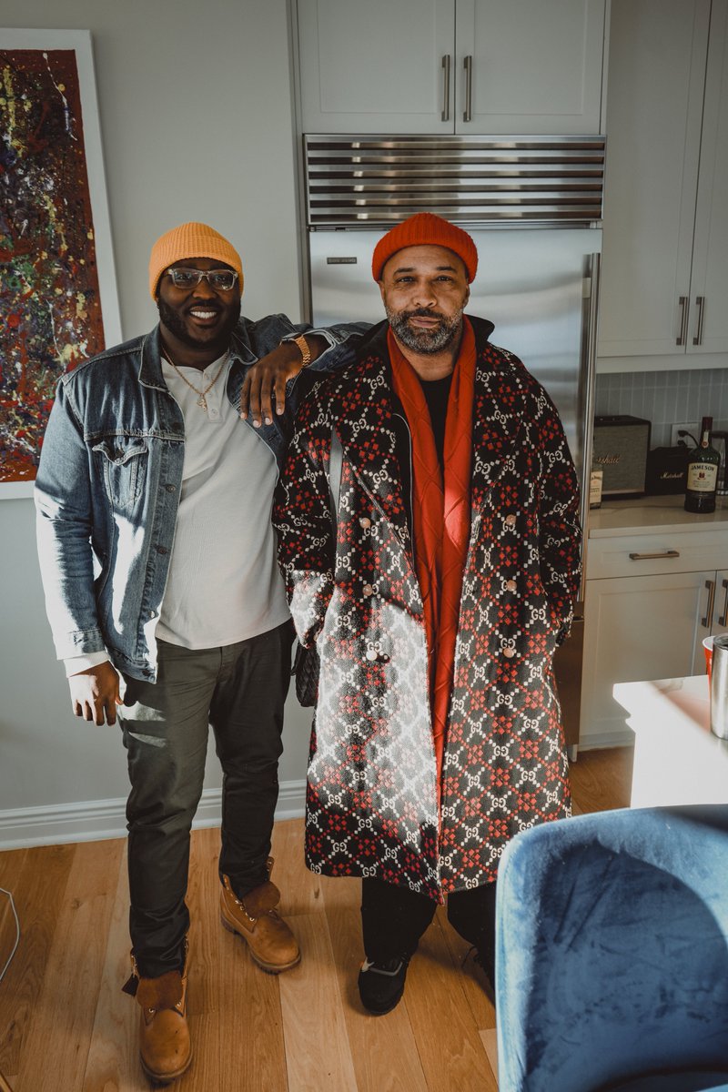 MenacexMaterial's tweet photo. We took a trip to Jersey and had the opportunity to link up and do a podcast with @JoeBuddenPod .  We’ve been working HARD for moments like this! New #HomeroomUniversity episode available over on Joe Budden’s Patreon ‼️ https://t.co/v2ZJerK3z8 https://t.co/GUMzr21oZl