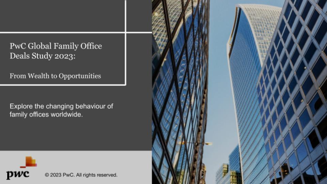 In today’s fast changing and uncertain world, findings from the latest report in PwC’s Family Office Deals Study reveal the growing influence of family offices in transactions. pwc.to/3NRgA3L