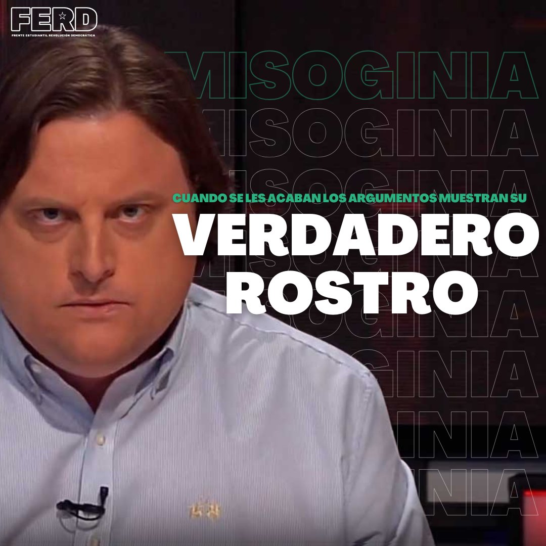 RD_Estudiantil's tweet photo. Desde el ferd condenamos enérgicamente los comentarios de @jgalemparte, los cuales revelan su verdadera cara, la cara de la misoginia. https://t.co/s5HdEk3ErP