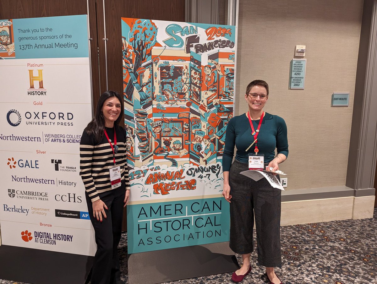Busy morning in the #AHA24 exhibit hall. Stop in--it's open until 6 today. <a href="/AHAhistorians/">American Historical Association</a>