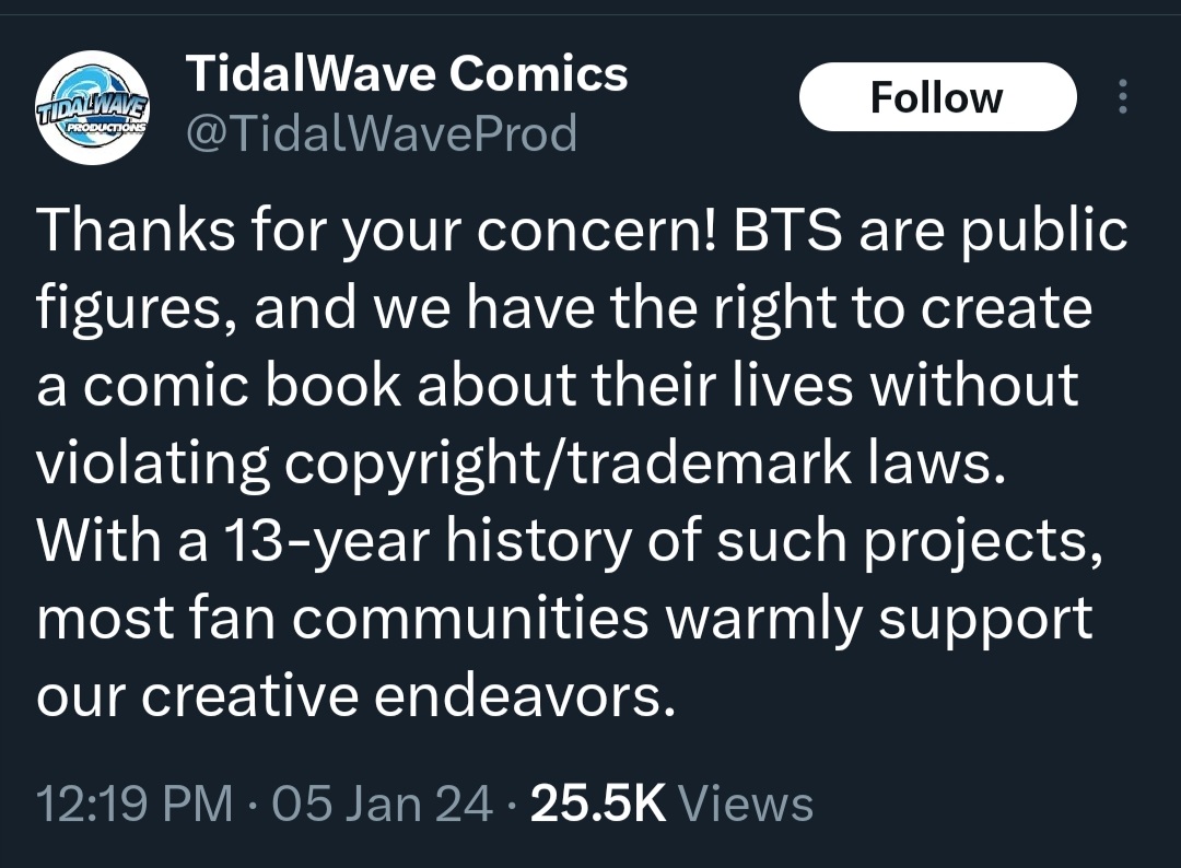 lsgrlr's tweet photo. So, their stance is we have the "right" because BTS are famous, to use their IP for our own gain. Despite ALL the laws that say otherwise. You wanna know what ARMY? We are their target audience. So we give them NO CLICKS, NO VIEWS, NO ENGAGEMENT,  NO FREE PROMO https://t.co/Ub3pWX5iLx