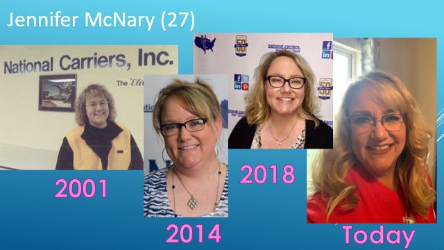 NationalCI's tweet photo. NCI Controller, Jennifer NcNary, celebrates her 27th year with the "Elite" fleet. An avid Kansas City Chiefs fan she remains the heartbeat of our financial department. #topemployee #elitefleet ##FinancialSuccess "Money can't buy love, but it improves your bargaining position." https://t.co/QlndFT5Kti