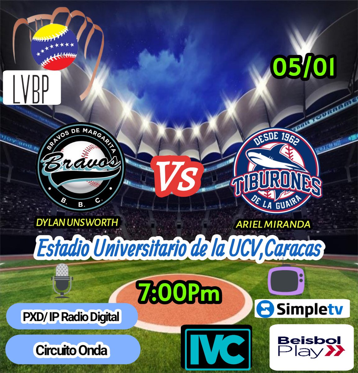 ⚾🇻🇪 #LVBP 4ta Jornada del #RoundRobin con unos #Cardenales urgidos de su primera victoria enfrenta a #Leones y con viene de perder y fallar en los turnos con H.P.A 0/5 y 8 dejados en Bases,y #Bravos vs #Tiburones a ver quién continúa invicto en este #RoundRobinLVBP .. Éxitos ⚾