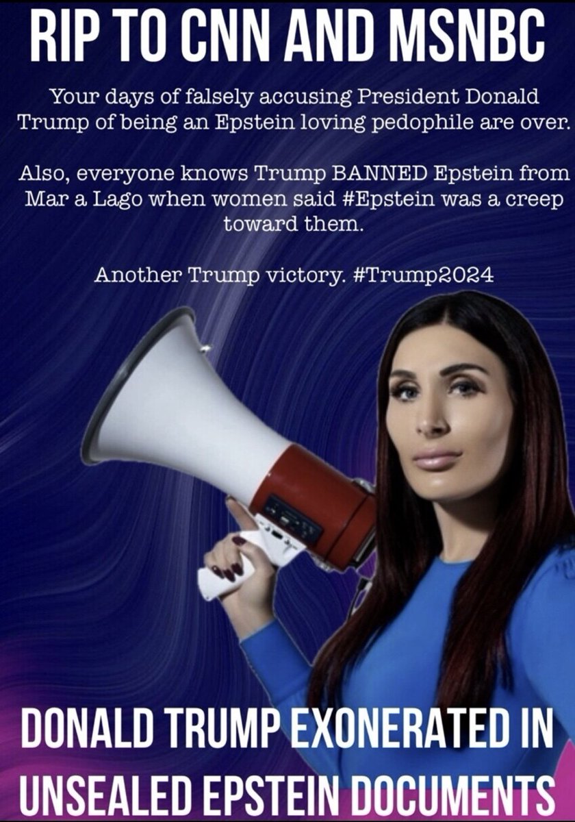 PamJamiso13's tweet photo. #CNN #MSNBC #Epstein #EpsteinIsland #EpsteinClient #EpsteinFiles #EpsteinFlightLogs #EpsteinDocs #EpsteinDocuments #TrumpIsInnocent #Trump2024TheOnlyChoice #DemocratsAreEvil #DemocratsHateAmerica #DemocratsForPrison #Rinos https://t.co/50x88YxzUK