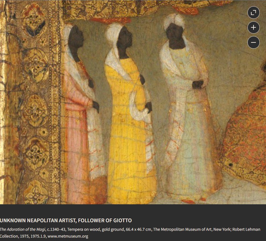 TheVCS's tweet photo. For #Epiphany we share this 14th-century painting by a follower of Giotto showing The Adoration of the Magi

Our commentary asks: 
Who are the three Black figures in this Adoration of the Kings, painted in the 1340s?
Find out  more here: https://t.co/2SD7FWBSWk https://t.co/zGwvS76xhu