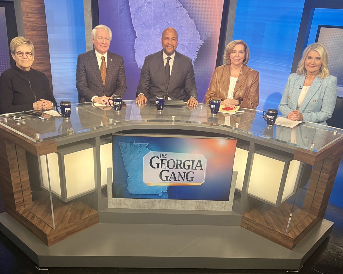 FOX5Atlanta's tweet photo. 📌 #Atl crime rate falling.
📌 New districts approved. 
📌 Call for a change.
#CathyWoolard, @PhilKentAtl, @TharonJohnson, @MarthaZoller   &amp; @lorigearymedia debate and discuss these topics and more TOMORROW at 8:30AM on #TheGeorgiaGang!
#gapol https://t.co/98hDpDow6g