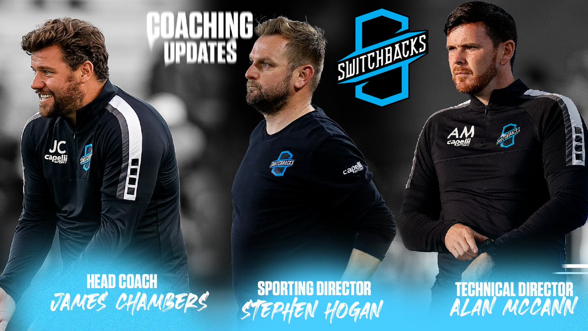 Changing up the Technical Staff! The Switchbacks FC announced today that James Chambers will become the new Head Coach, Stephen Hogan will become the new Sporting Director and Alan McCann will become the new Technical Director.

Read the full story here: bit.ly/3vw23Ek