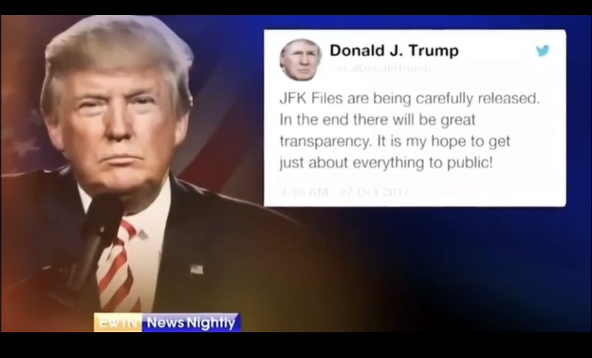 RealFletch17's tweet photo. So Trump just posted this awesome video. But very quickly showed the following slides about JFK!
🔥🔥🔥🔥
Wait till that all comes out!
#BushDidIt https://t.co/MOdofNIqrd