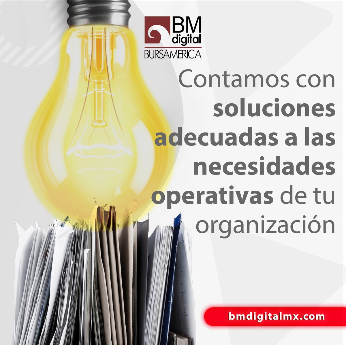 BMdigitalmx's tweet photo. En #BMDigital creamos soluciones novedosas para establecer procesos en tu empresa y optimizamos los recursos tecnológicos y humanos conforme al tamaño y las necesidades de tu organización, para su consulta y manejo rápido. 🧑💻
Contáctanos:
📲 56 1083 5906 https://t.co/oWV5KbWcrL