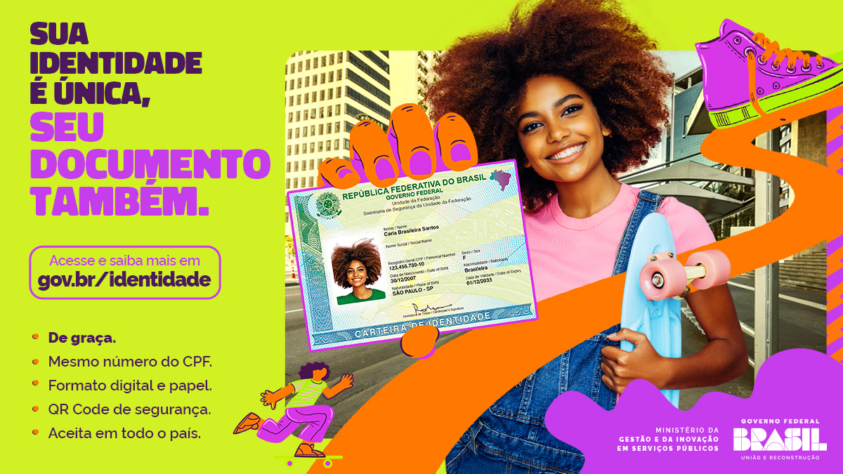 gestaogovbr's tweet photo. Chegou a nova Carteira de Identidade Nacional!

É para todos, a primeira via é de graça, vem com o mesmo número do CPF e está disponível em formato digital e papel.

Saiba mais em https://t.co/aNHGnQI9UF https://t.co/X5ZMUubdQw