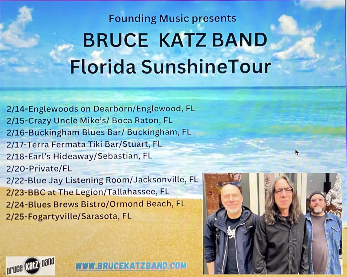 #Florida get ready for the ⁦@Brucekatzblues⁩ #Blues #Jamband #ABB