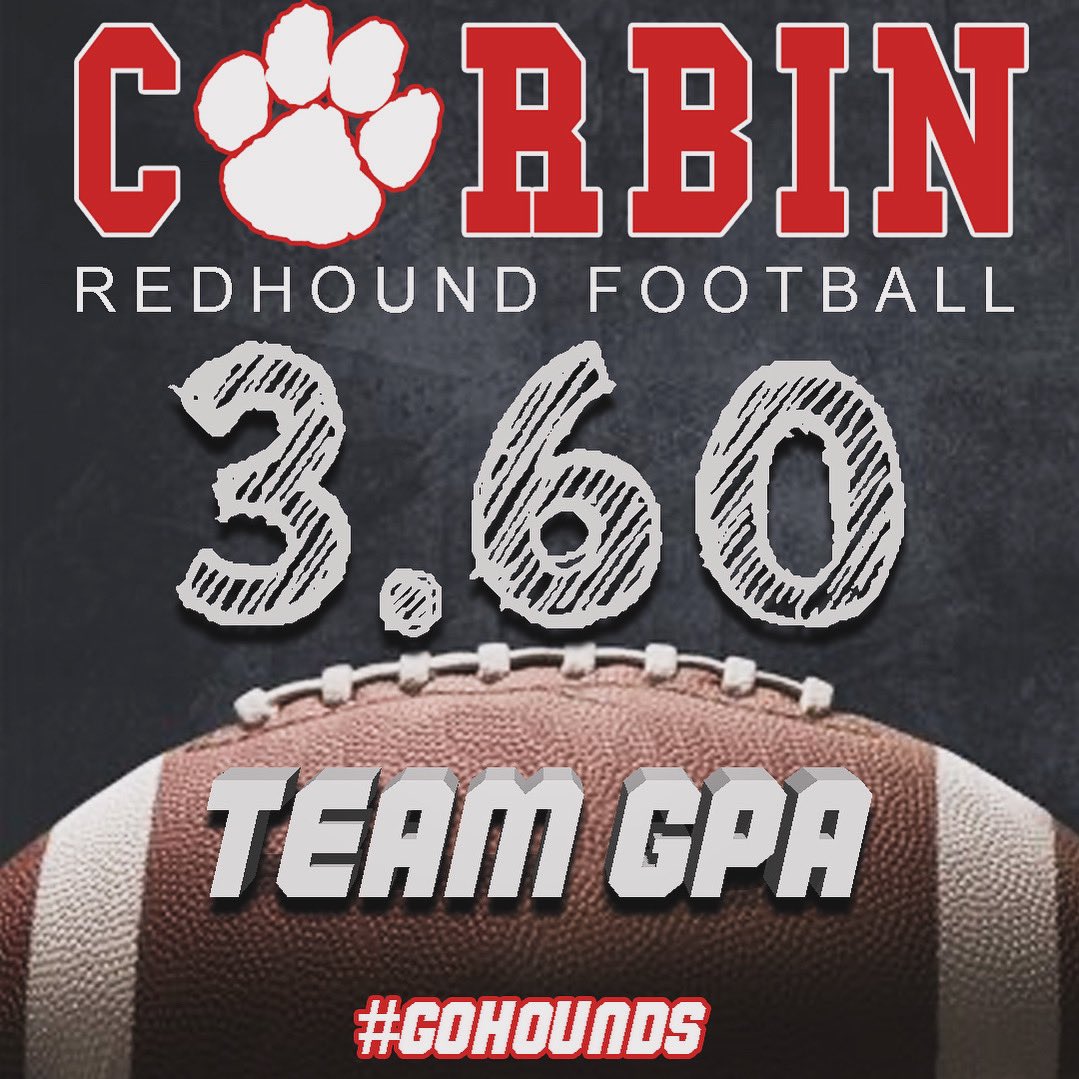 Excellence isn’t just measured in touchdowns and tackles, this is our most important stat for the Redhound Football team this year! 

Committed to the C on the field, in the classroom, and in the community! 

#GoHounds