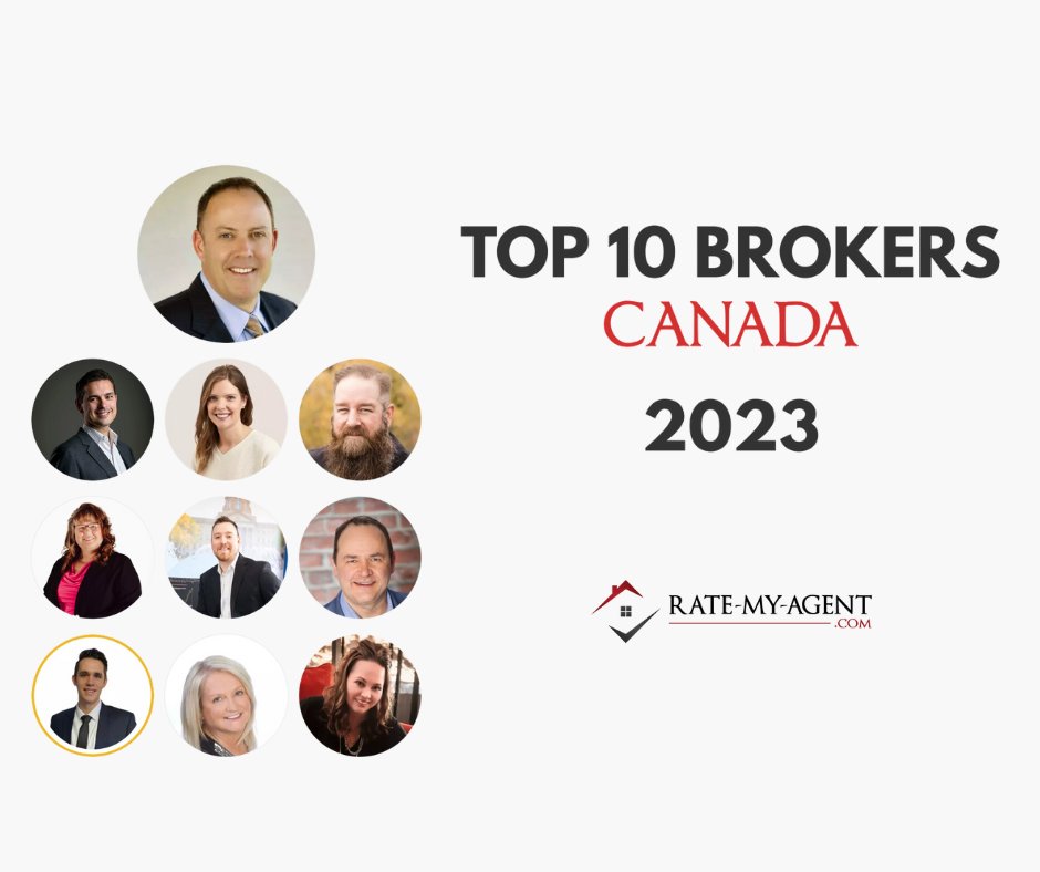 RateMyAgentcom's tweet photo. The Top 10 Mortgage Brokers in Canada for 2023 as recommended by real estate clients have been announced. Congratulations 🎉
The top 3 spots go to:
#1 Steven Brouwer
#2 Jason Scott
#3 Erin Winter 
You can see the full list here: https://t.co/RSXWuRcDfn
#Top10MortgageBrokers2023 https://t.co/j5ssEyZiuX