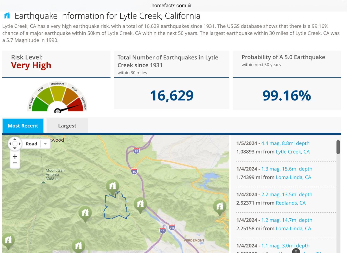 Cecalli_Helper's tweet image. #Earthquake update Lytle Creek, California not *big* but concerning re: potential earthquake.usgs.gov/earthquakes/ma… #history #forecast #eq #wx #climate