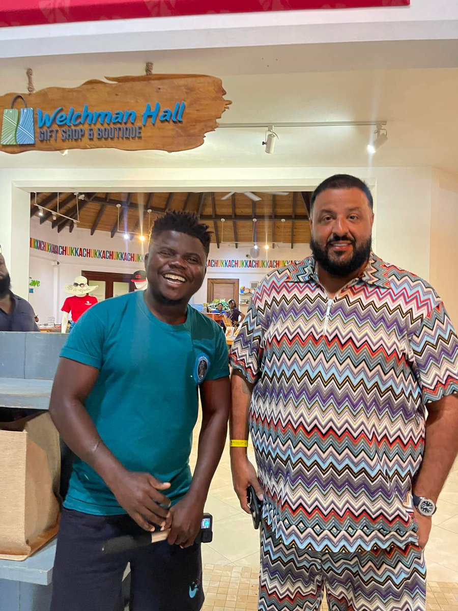 Ghanaian YouTuber Wode Maya bumps into Dj Khaled.