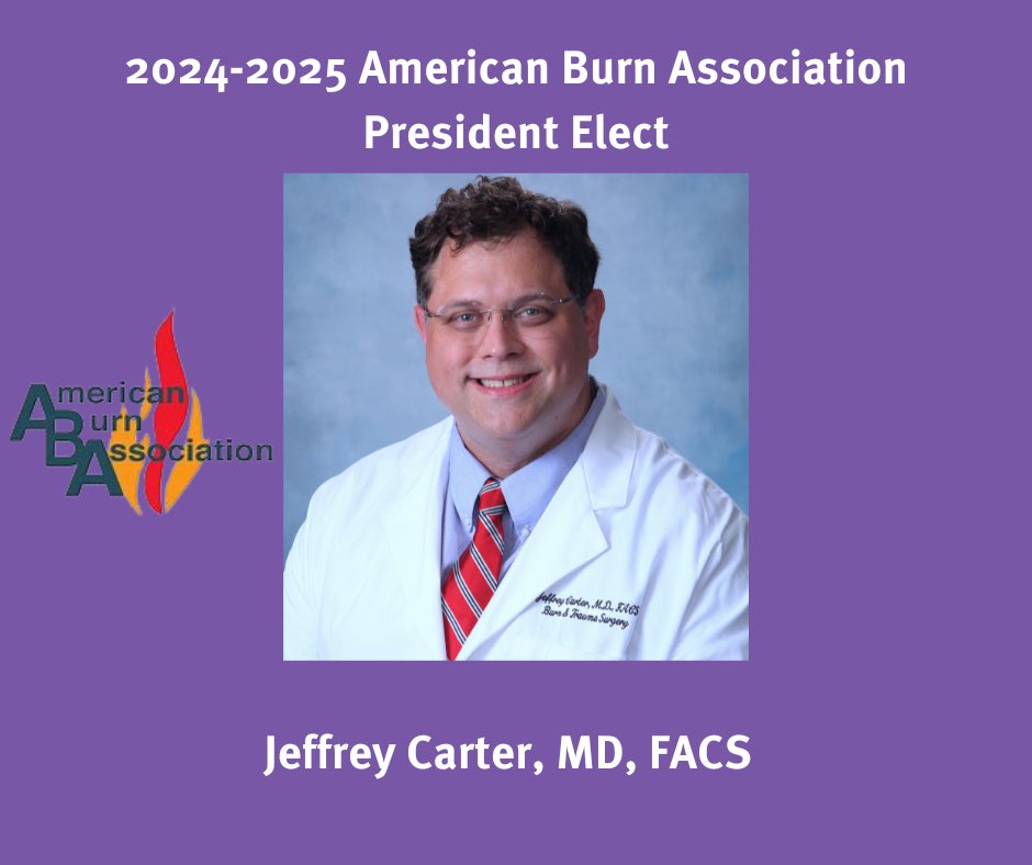 Congratulations on this wonderful accomplishment, Dr. Carter! #burnsurgery #surgery #traumasurgery #aba