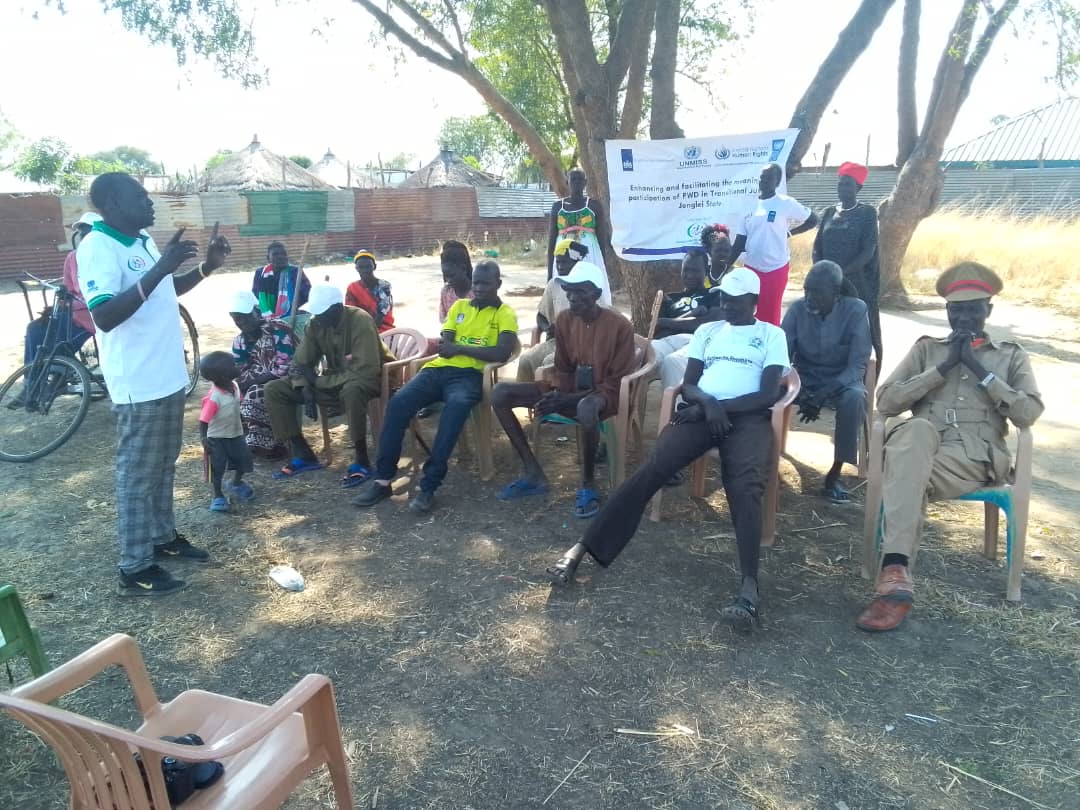 I_WINetwork's tweet photo. Under the project of enhancing &amp; Facilitating Meaningful Participation of PWDs in TJ, I_WIN conducted a session at Makuach Payam of Jonglei state.

It focused on providing recognition &amp; justice to PWDs &amp;accountability for perpetrators and promoting coexistence &amp;sustainable peace. https://t.co/LPYJ7WPmIU