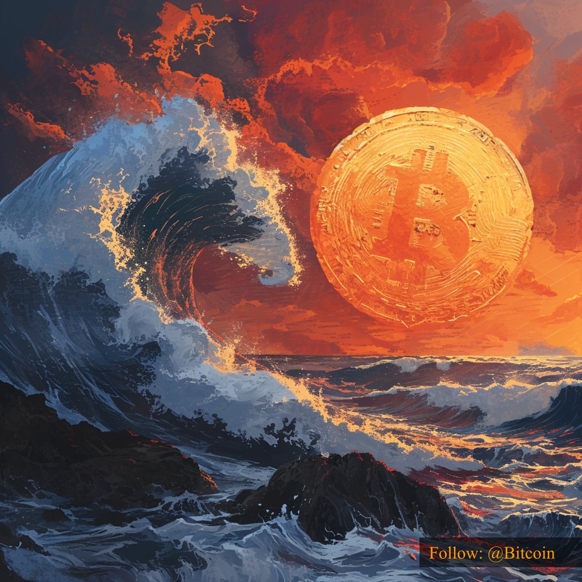 #Bitcoin: Riding the waves of innovation, surging towards a decentralized horizon. 🌊🚀 #BitcoinWaveRider