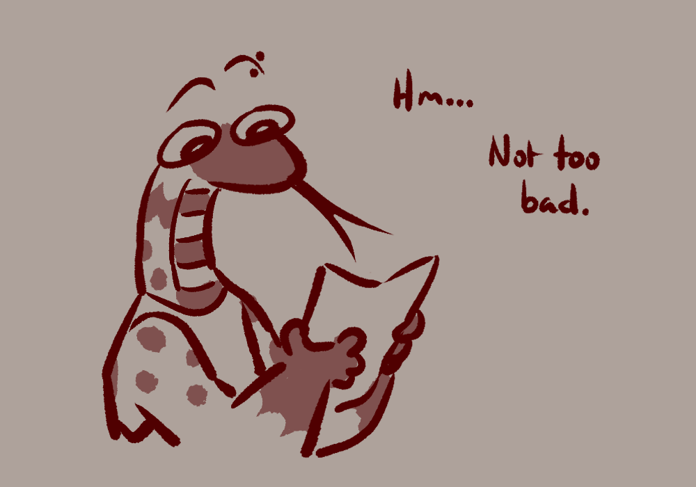 DemonicMik's tweet photo. Burnout hit me HARD last year, but behold: the only somewhat serious clean drawing I digitally made before the end of 2023.

Such a good snek.

Merry "Earth finished its lap around the sun" 🎉 https://t.co/JKz1I0Fhs4