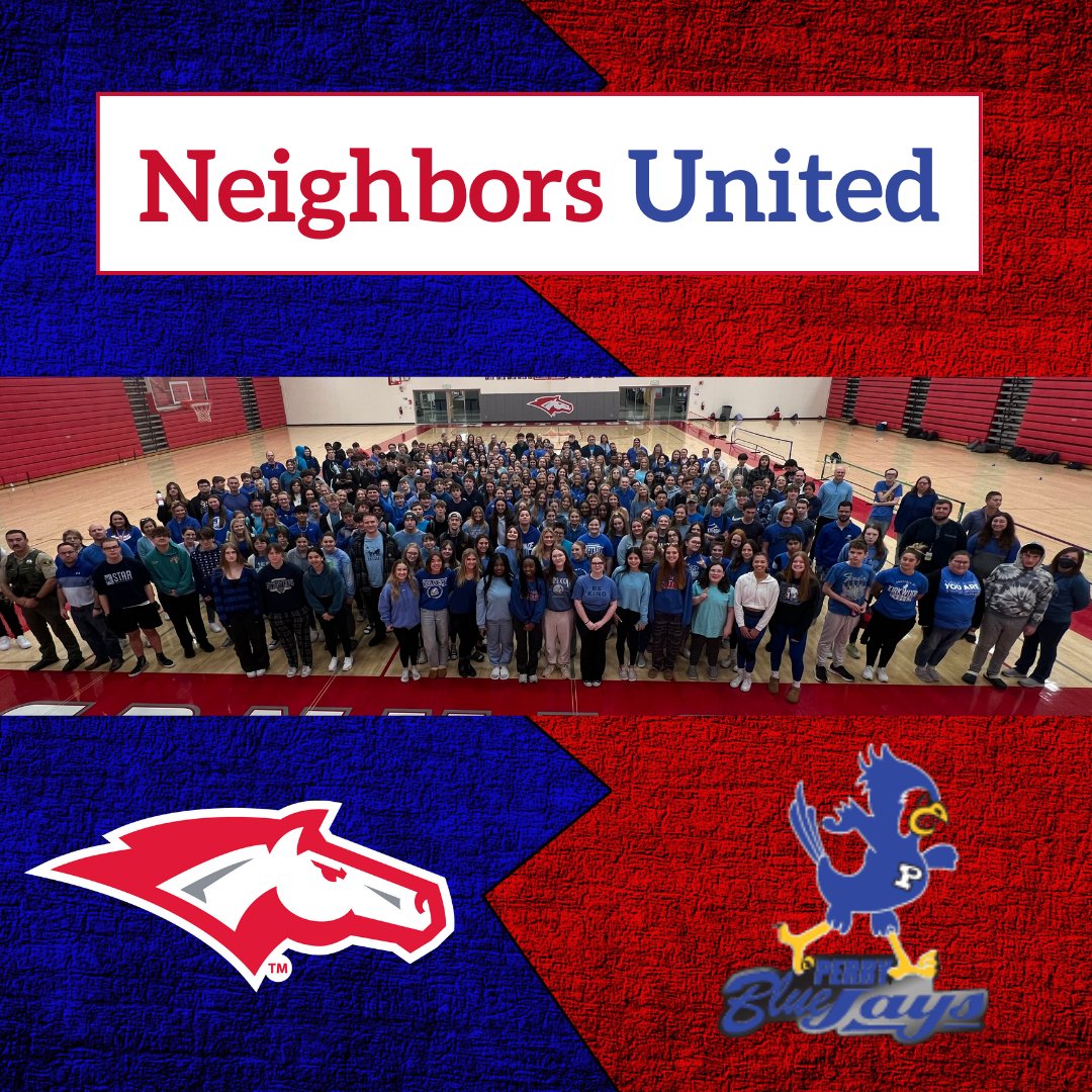 Students and staff at <a href="/DCGHS/">DCG High School</a> are #PerryStrong. We hope our sea of blue sends so many positive thoughts and well wishes to the Perry community.