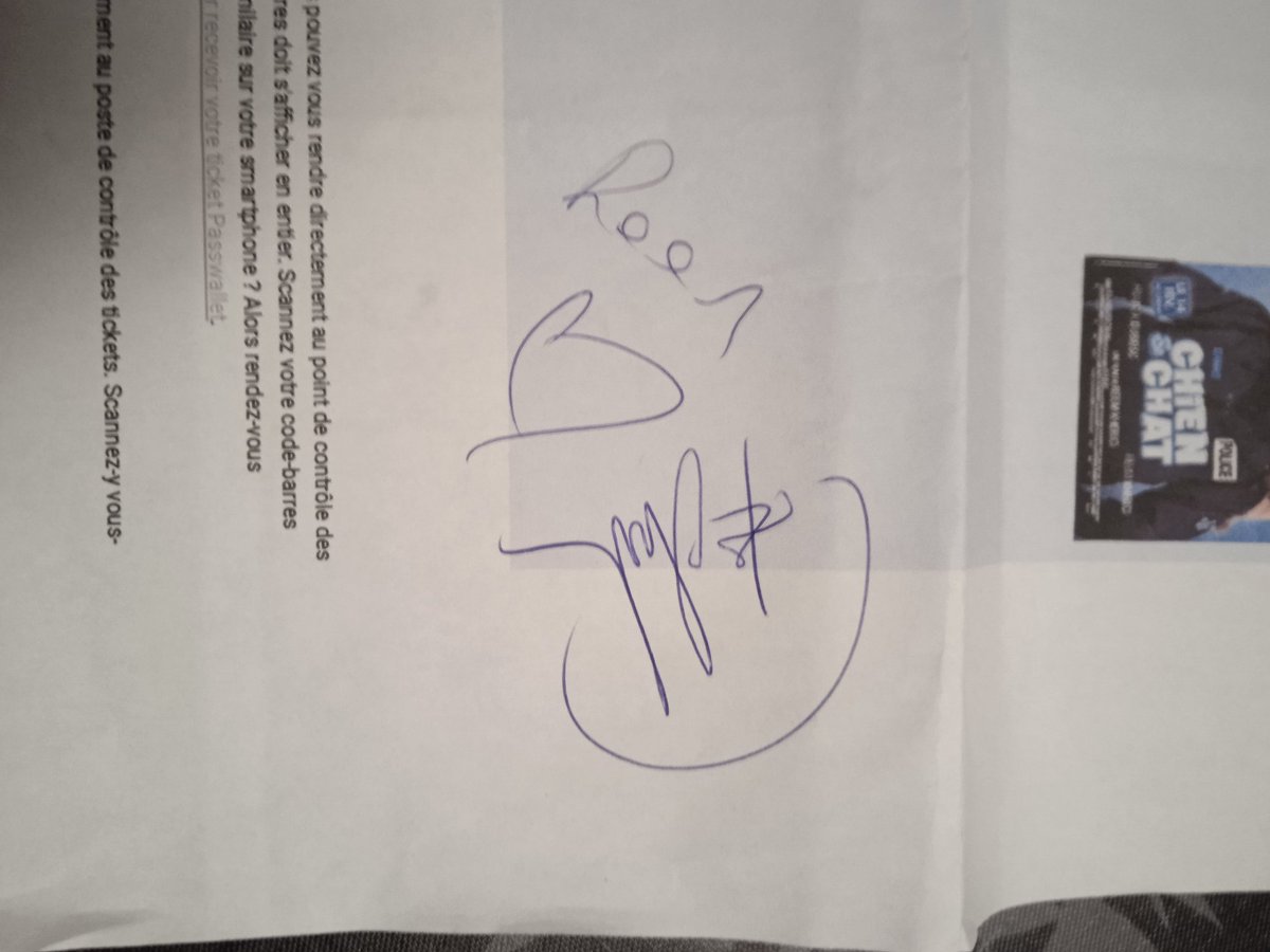 laetice62's tweet photo. Et en plus voici l'autographe de Mr @dubosc_franck  et Mme @reemkherici https://t.co/0pv4nTSCax