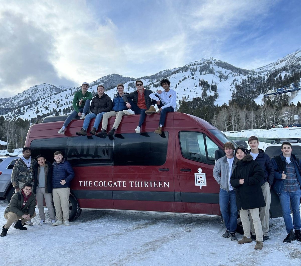 The Colgate Thirteen will perform live on <a href="/CBS/">CBS</a> Sunday, Jan. 7 when the @Packers take on the <a href="/ChicagoBears/">Chicago Bears</a> at Lambeau Field.

“It’s a pretty big event,” said Tommy Melgoza ’26. “The Thirteen hasn’t done this since we sang at the Superbowl in 1979." 

bit.ly/3NPfFkx